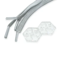 Lacci elastici con sistema bloccaggio regolabile bianchi WNSPORT