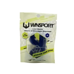 Lacci elastici con sistema bloccaggio regolabile blu WNSPORT