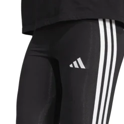 Leggings neri da Donna con bande laterali e logo sul lato adidas