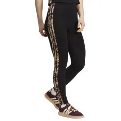 Leggings neri da Donna con stampa leopardata adidas W AOP LEG