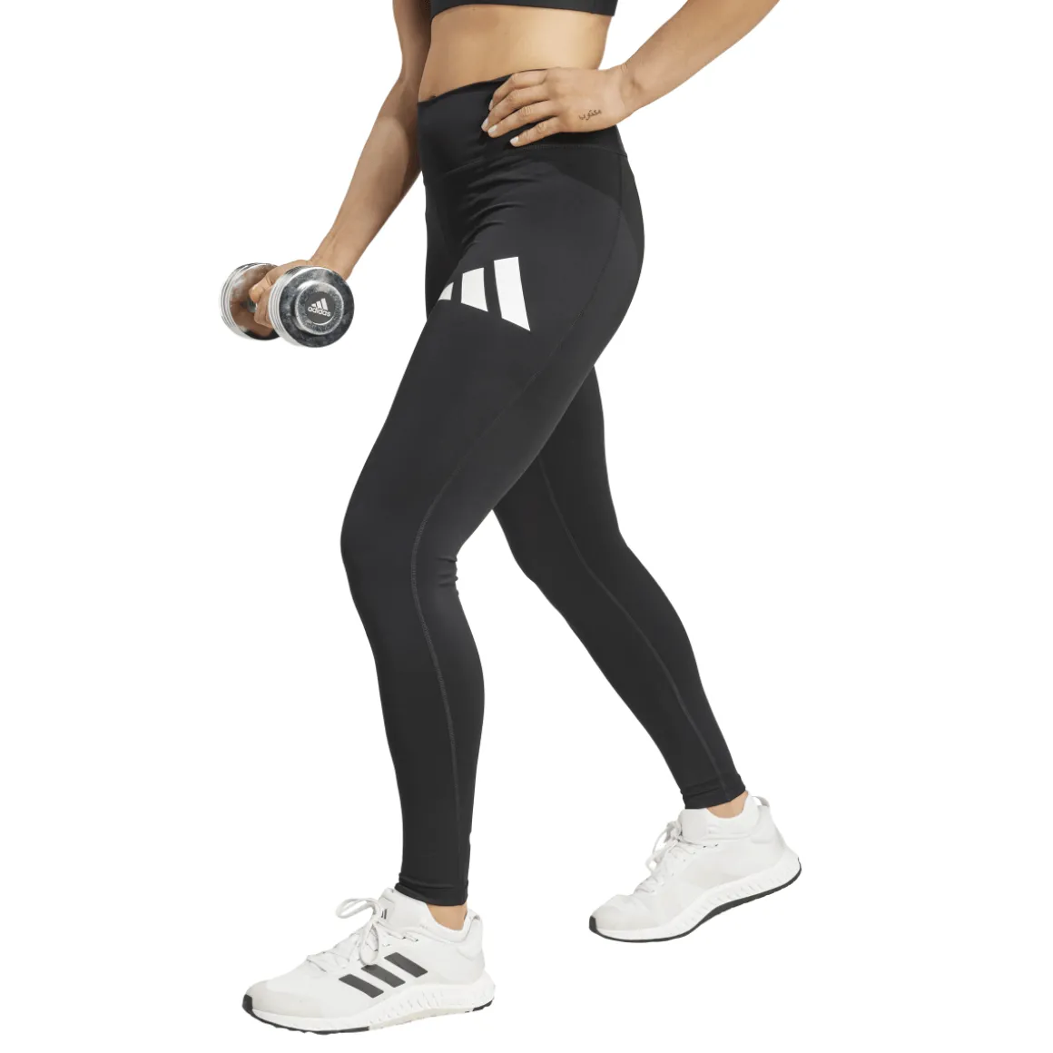 Leggins sportivi da donna in cotone con logo adidas