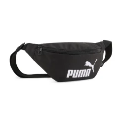 Marsupio sportivo nero con tasche e logo Puma Phase