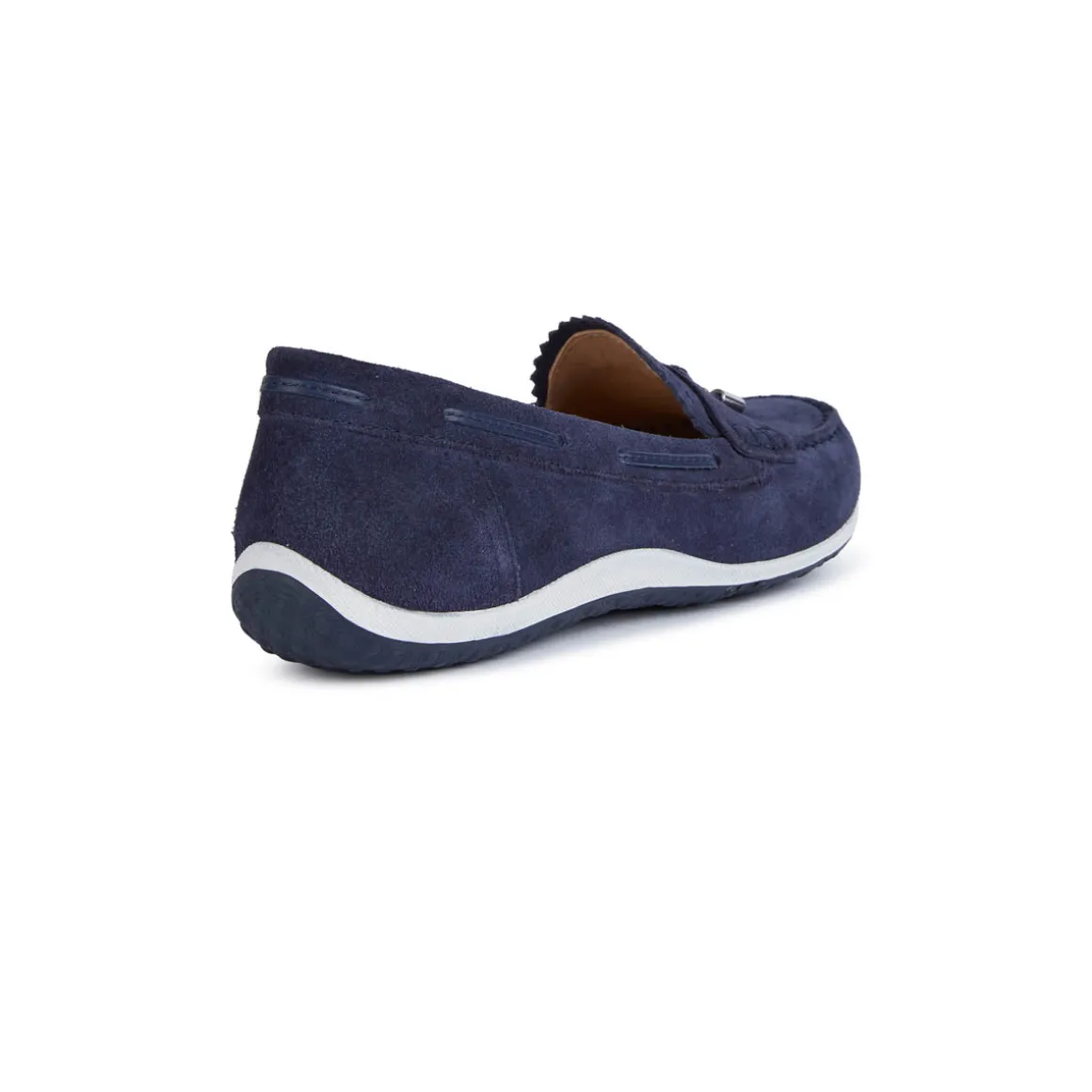 Mocassini blu navy da Donna in pelle scamosciata con nappina Geox