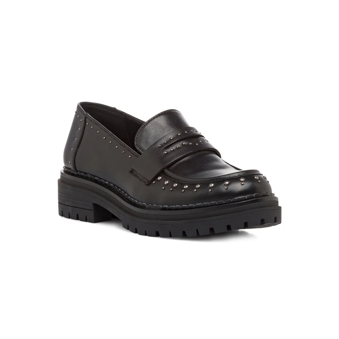Mocassini chunky da donna neri con borchie Swish Jeans