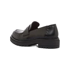 Mocassini chunky da donna neri con borchie Swish Jeans
