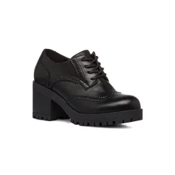 Mocassini chunky da donna neri con tacco Lora Ferres