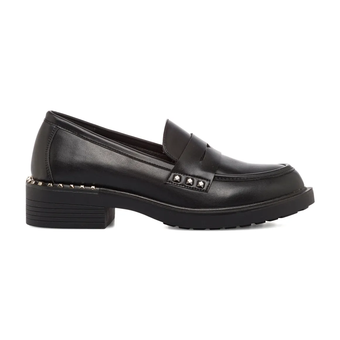 Mocassini chunky da donna neri con borchie Lora Ferres