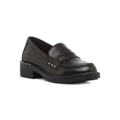 Mocassini chunky da donna neri con borchie Lora Ferres