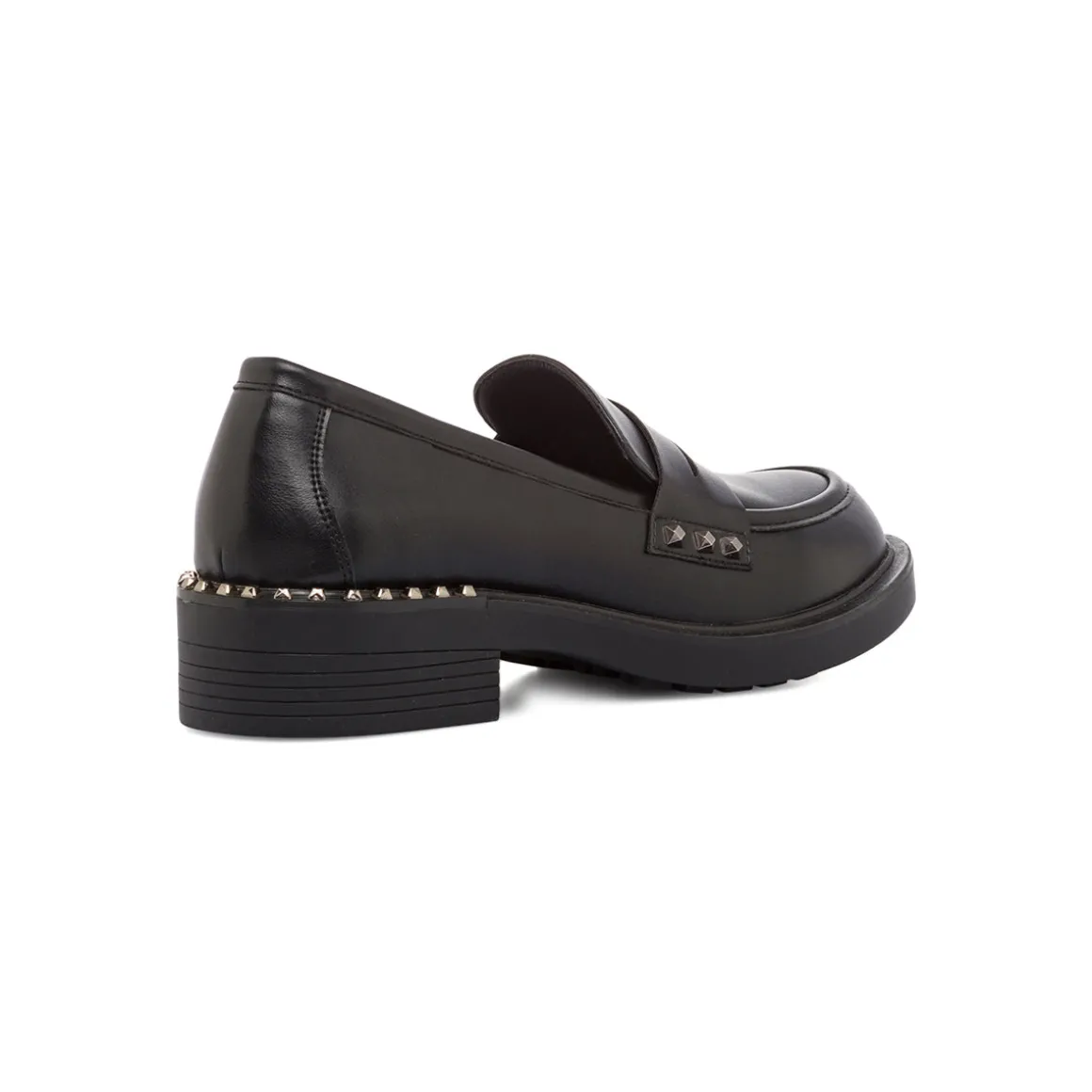 Mocassini chunky da donna neri con borchie Lora Ferres