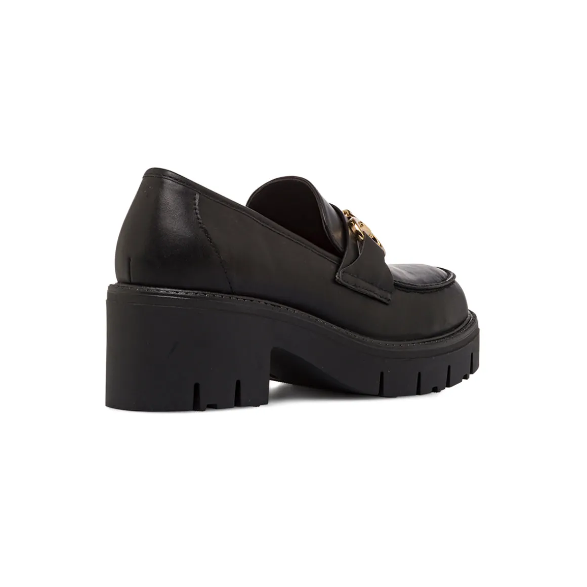 Mocassini chunky neri da Donna con fibbia e tacco Swish Jeans