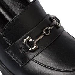 Mocassini comfort neri con tacco da donna P Soft