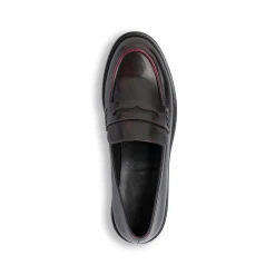 Mocassini da donna Swish Jeans bordeaux effetto vintage