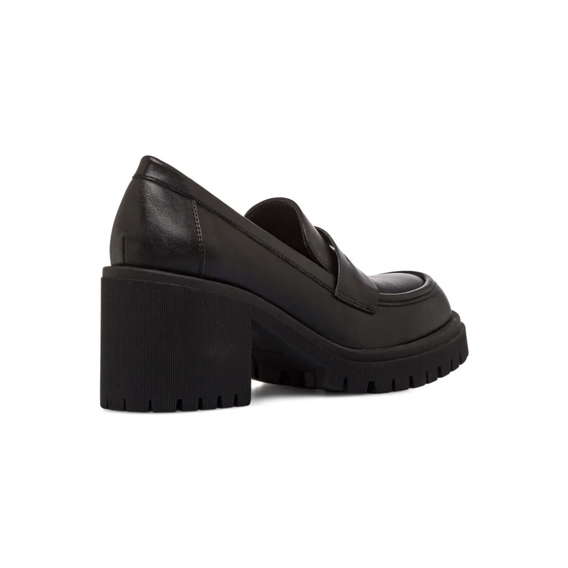 Mocassini loafer neri da Donna con tacco 5 cm Lora Ferres