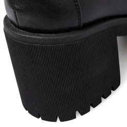 Mocassini loafer neri da Donna con tacco 5 cm Lora Ferres