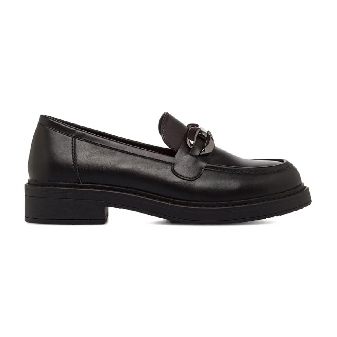 Mocassini neri da Donna con dettaglio catena Swish Jeans