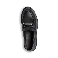 Mocassini neri da Donna con dettaglio catena Swish Jeans