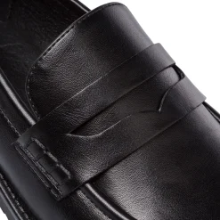 Mocassini neri da Donna con mascherina penny loafer Swish Jeans