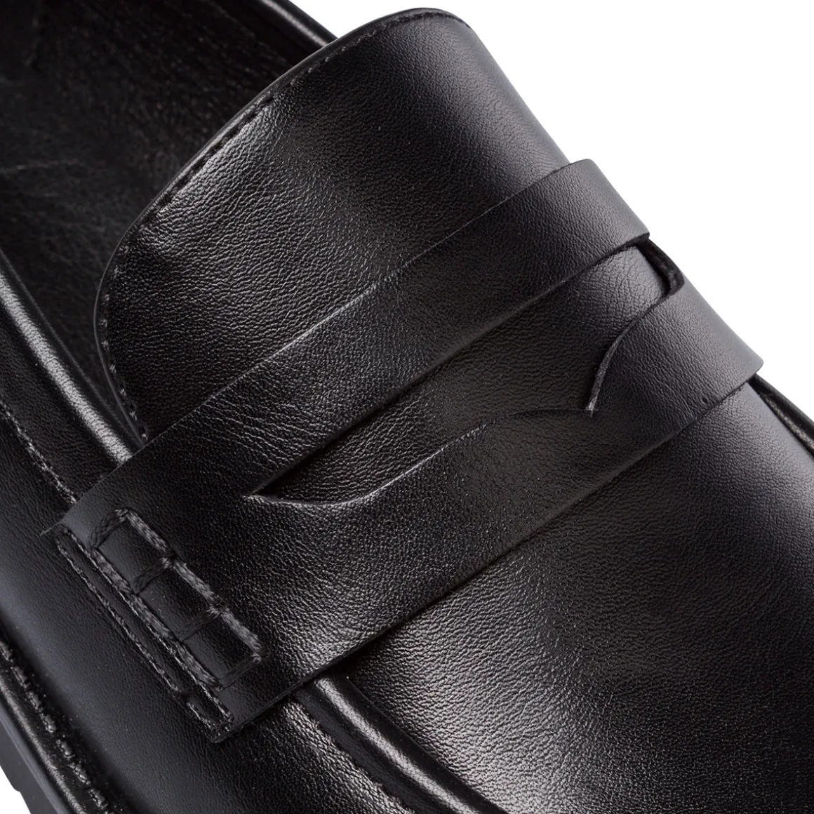 Mocassini neri da Donna con mascherina penny loafer Swish Jeans