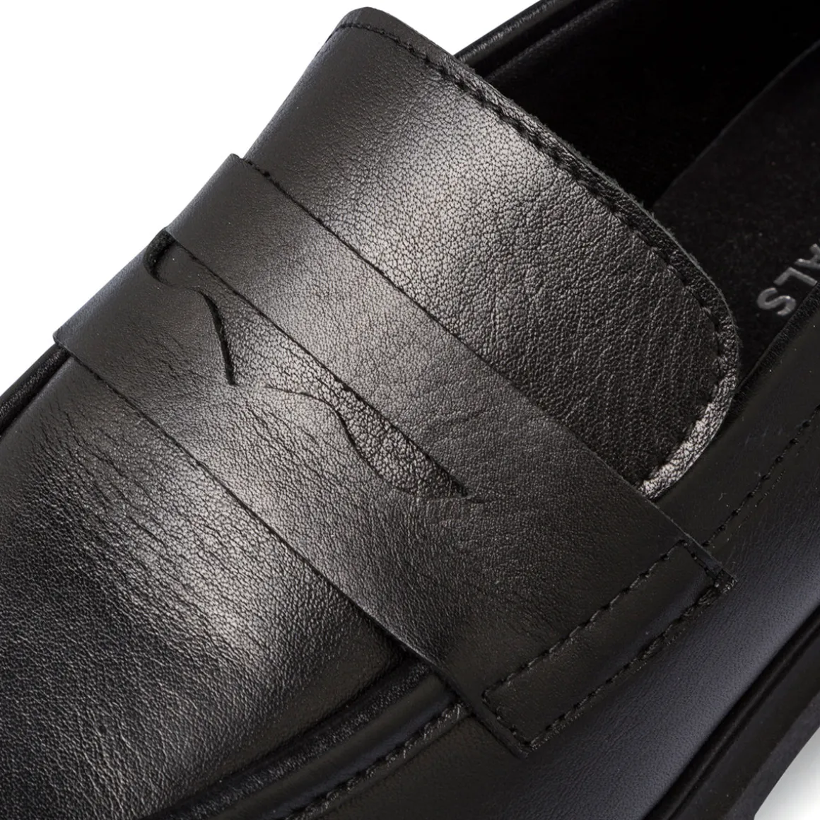 Mocassini neri in pelle da donna P Essentials