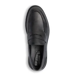 Mocassini Penny loafer neri da Uomo Riflessi Urbani
