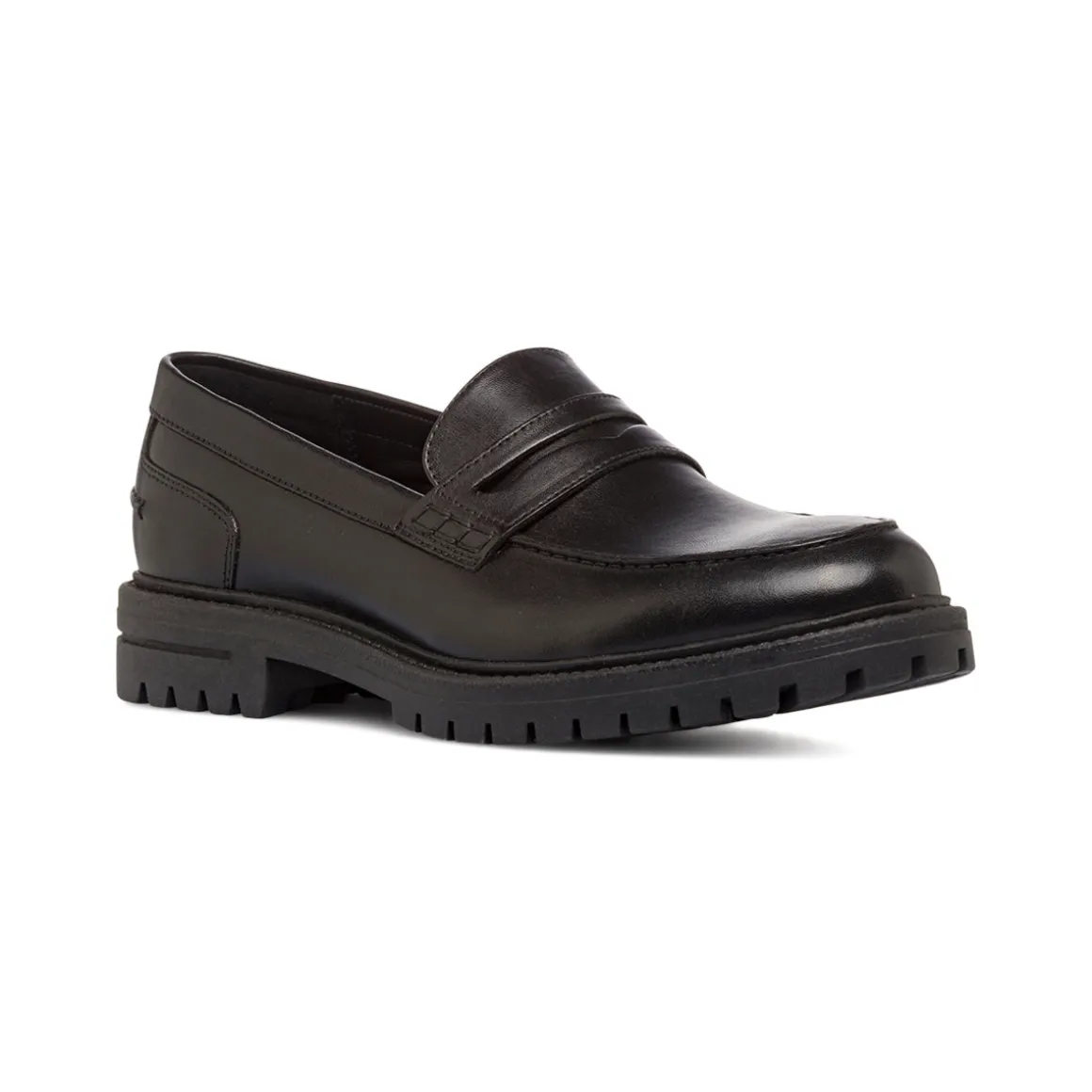Mocassini Penny Loafer neri da Uomo in pelle Primopiano