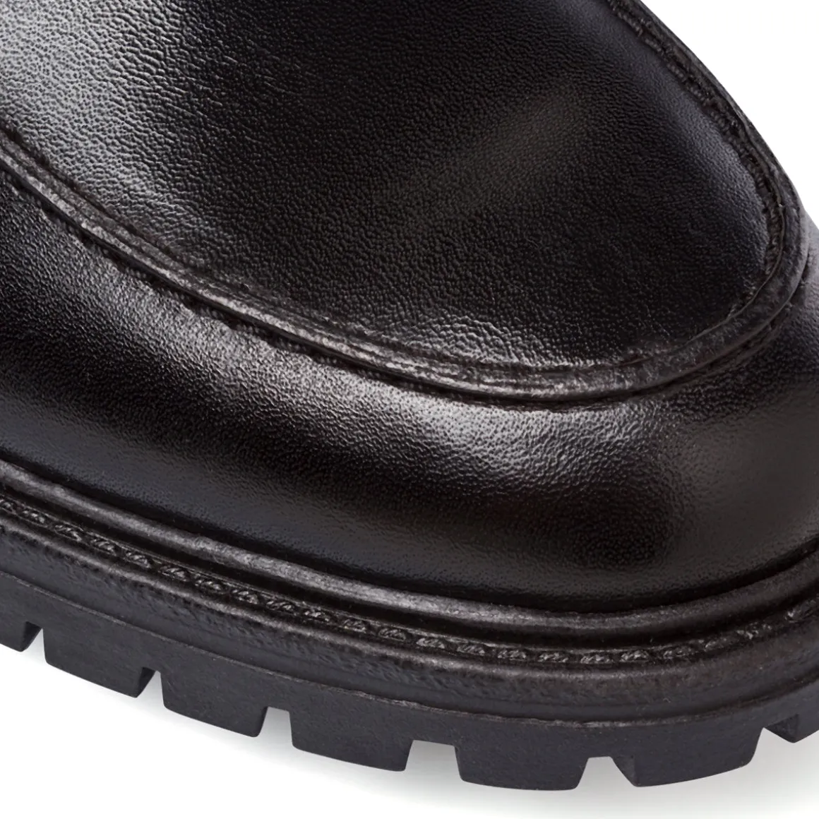 Mocassini Penny Loafer neri da Uomo in pelle Primopiano