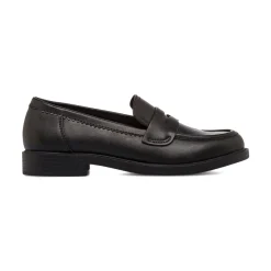 Mocassini penny loafer neri da Donna Lora Ferres
