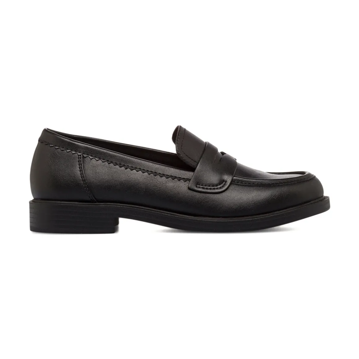 Mocassini penny loafer neri da Donna Lora Ferres