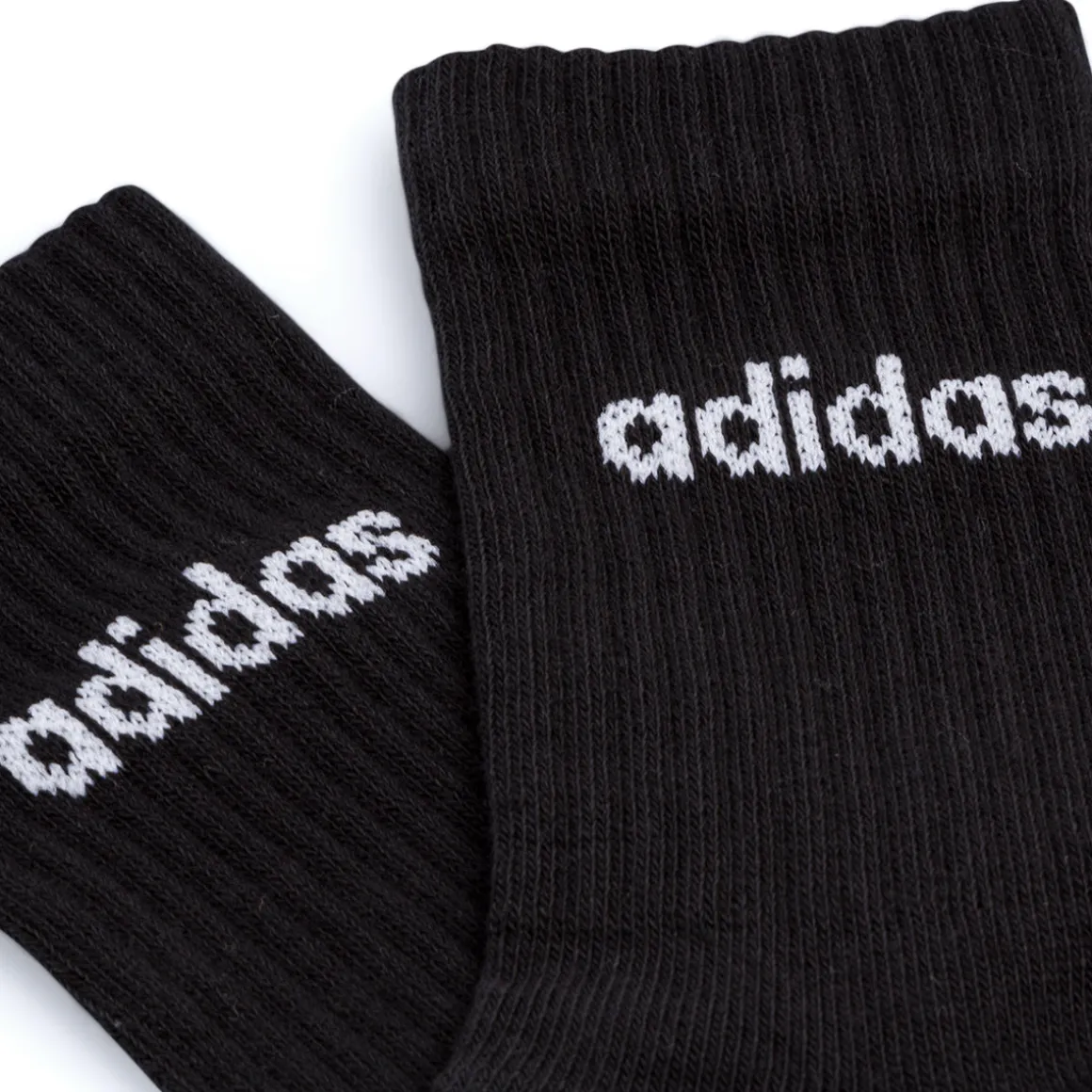 Pacco da 3 calzini neri adidas Thin Linear-Cut