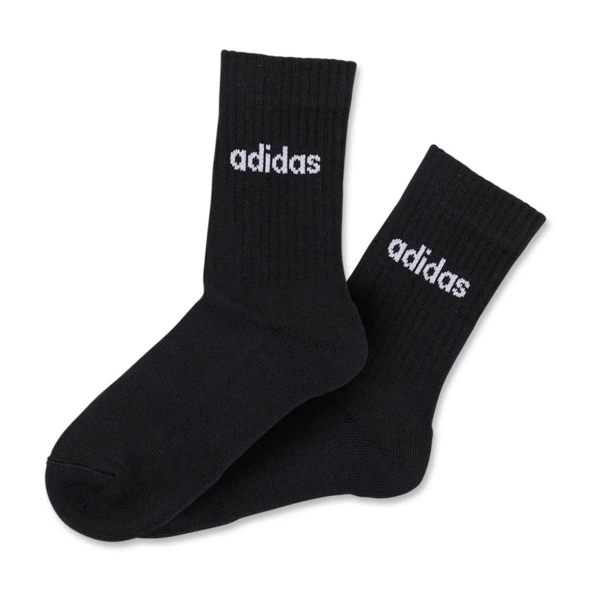 Pacco da 3 calzini neri adidas Thin Linear-Cut