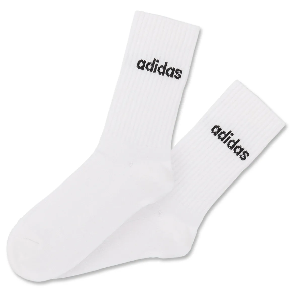 Pacco da 3 calzini neri, bianchi e grigi adidas Thin Linear-Cut
