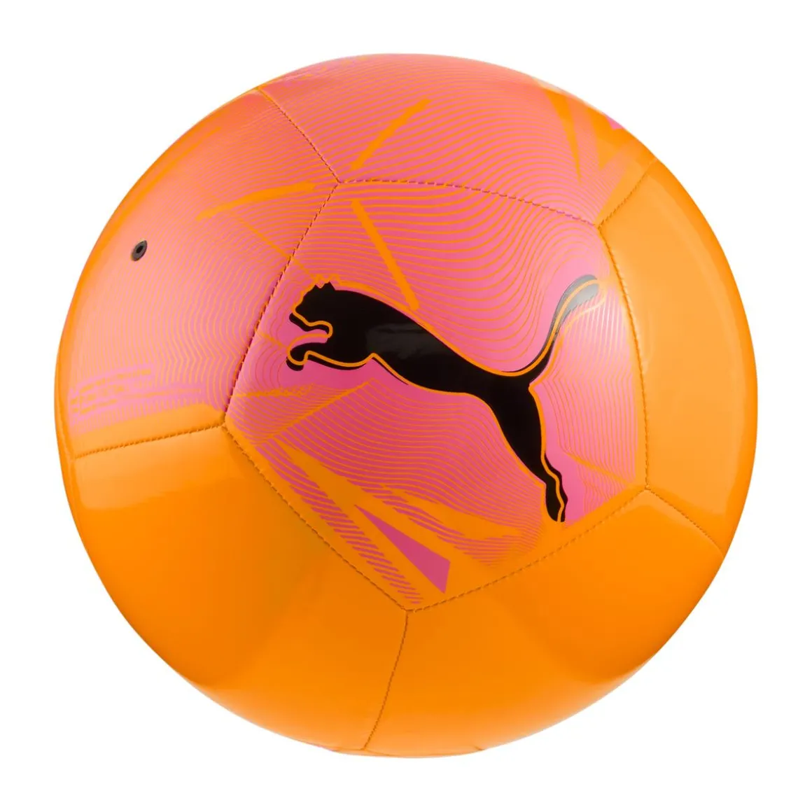Pallone da calcio arancione con dettagli rosa Puma Big Cat ball
