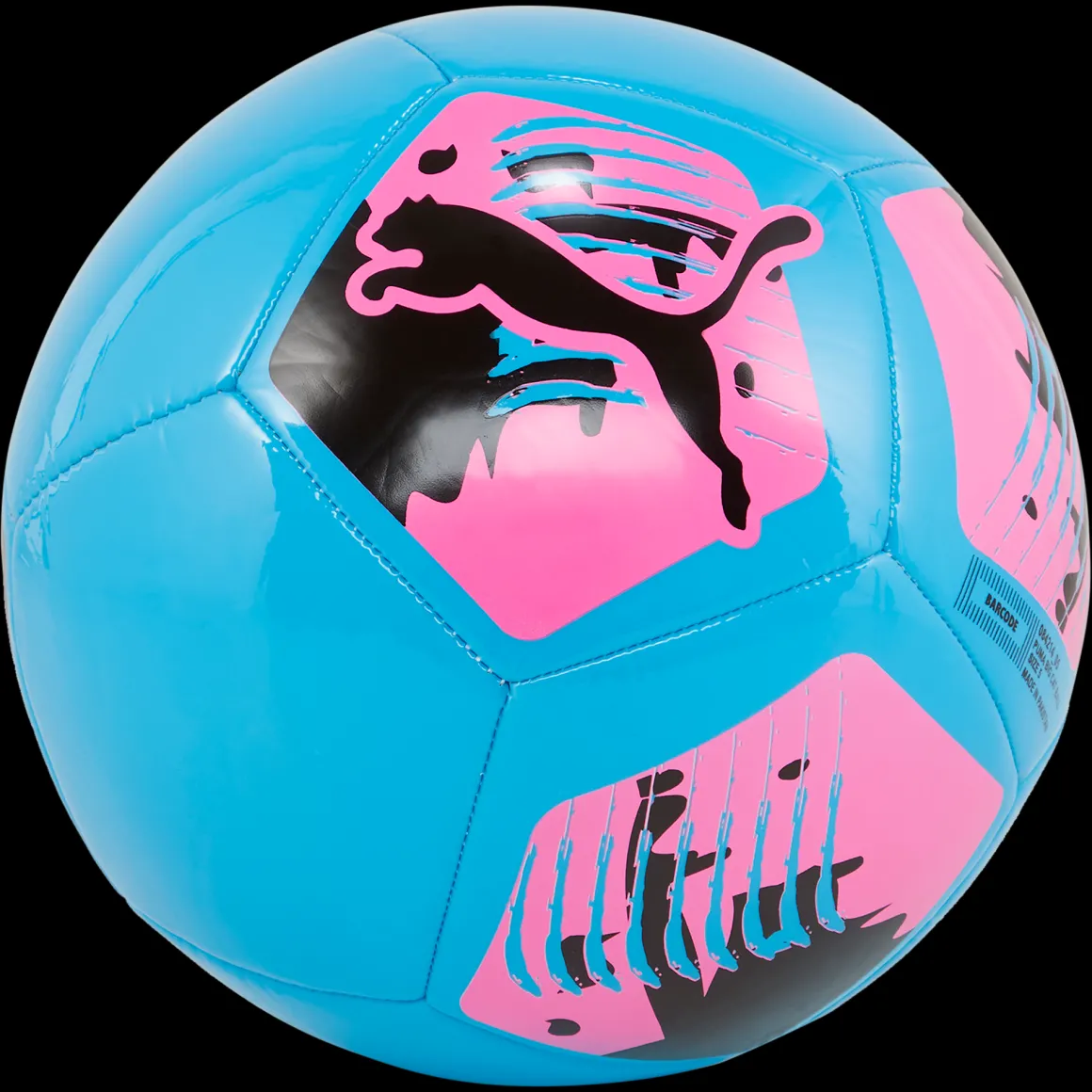 Pallone da calcio azzurro e rosa Big Cat Puma