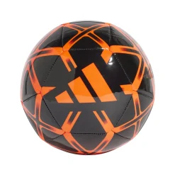 Pallone da calcio nero e arancione adidas Starlancer Club
