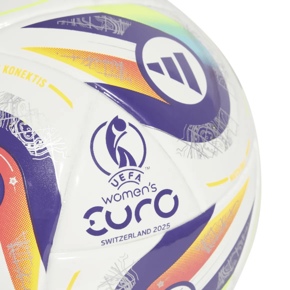 Pallone MINI da calcio UEFA Women's EURO 2025 bianco adidas