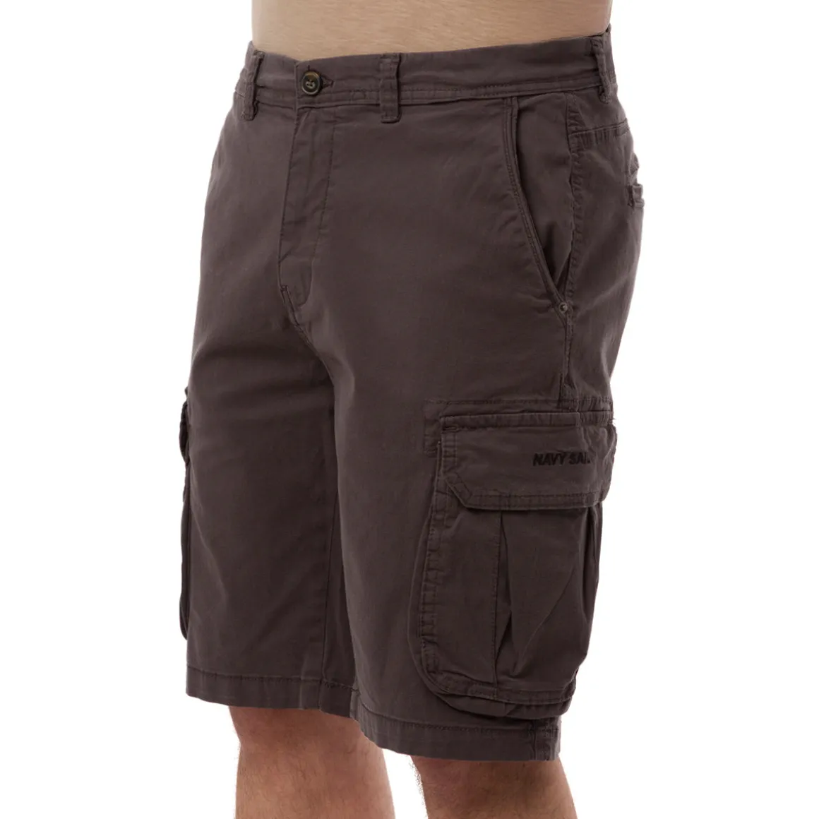 Pantaloncini Bermuda da Uomo Grigio antracite con tasche Navy Sails