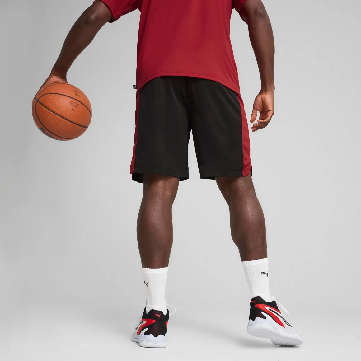 Pantaloncini Sportivi Neri da uomo con banda laterale Shot Blocker Short Puma