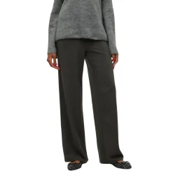 Pantaloni in tessuto morbido ampi grigio scuro da Donna Vero Moda