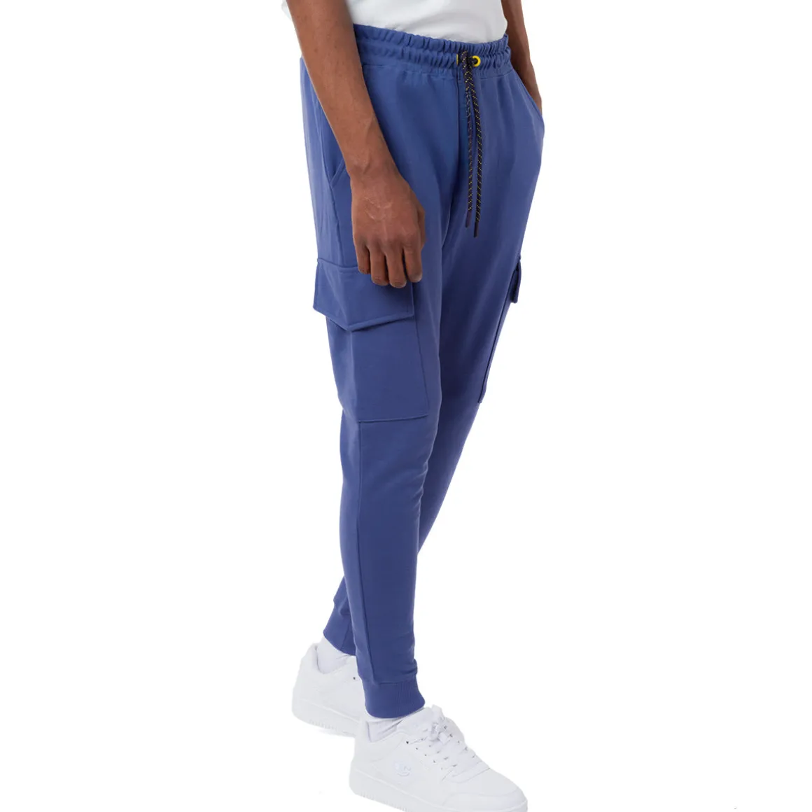 Pantaloni Jogger Cargo da Uomo Azzurri con Tasche Laterali e Vita Elasticizzata Navy Sail