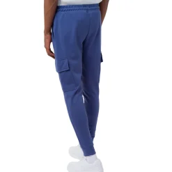 Pantaloni Jogger Cargo da Uomo Azzurri con Tasche Laterali e Vita Elasticizzata Navy Sail