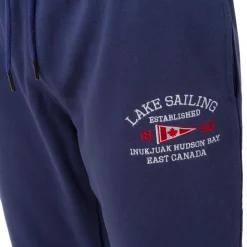 Pantaloni Jogger da Uomo Blu con Stampa e Vita Elasticizzata Canada Trail