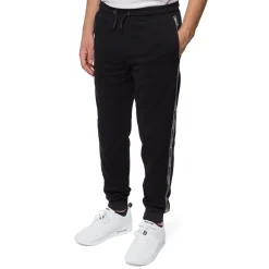 Pantaloni joggers neri da uomo con fettuccia logata Ducati Corse