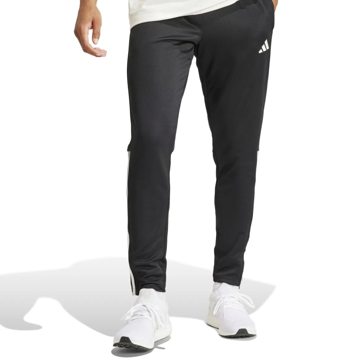 Pantaloni joggers neri da uomo con strisce bianche adidas Sereno