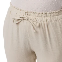 Pantaloni Leggeri Beige da Donna con coulisse in Vita Swish Jeans