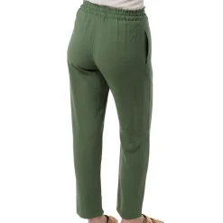 Pantaloni Leggeri Verdi da Donna con Coulisse in Vita Swish Jeans