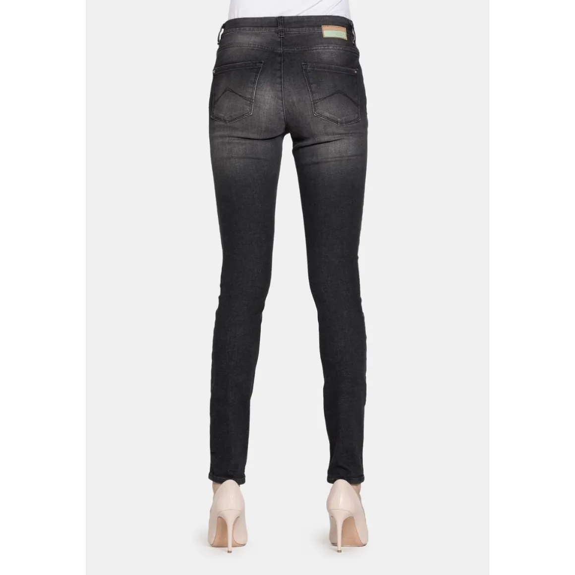 Pantaloni Legg-jeans neri da donna con trattamento all'aloe Carrera Jeans 767