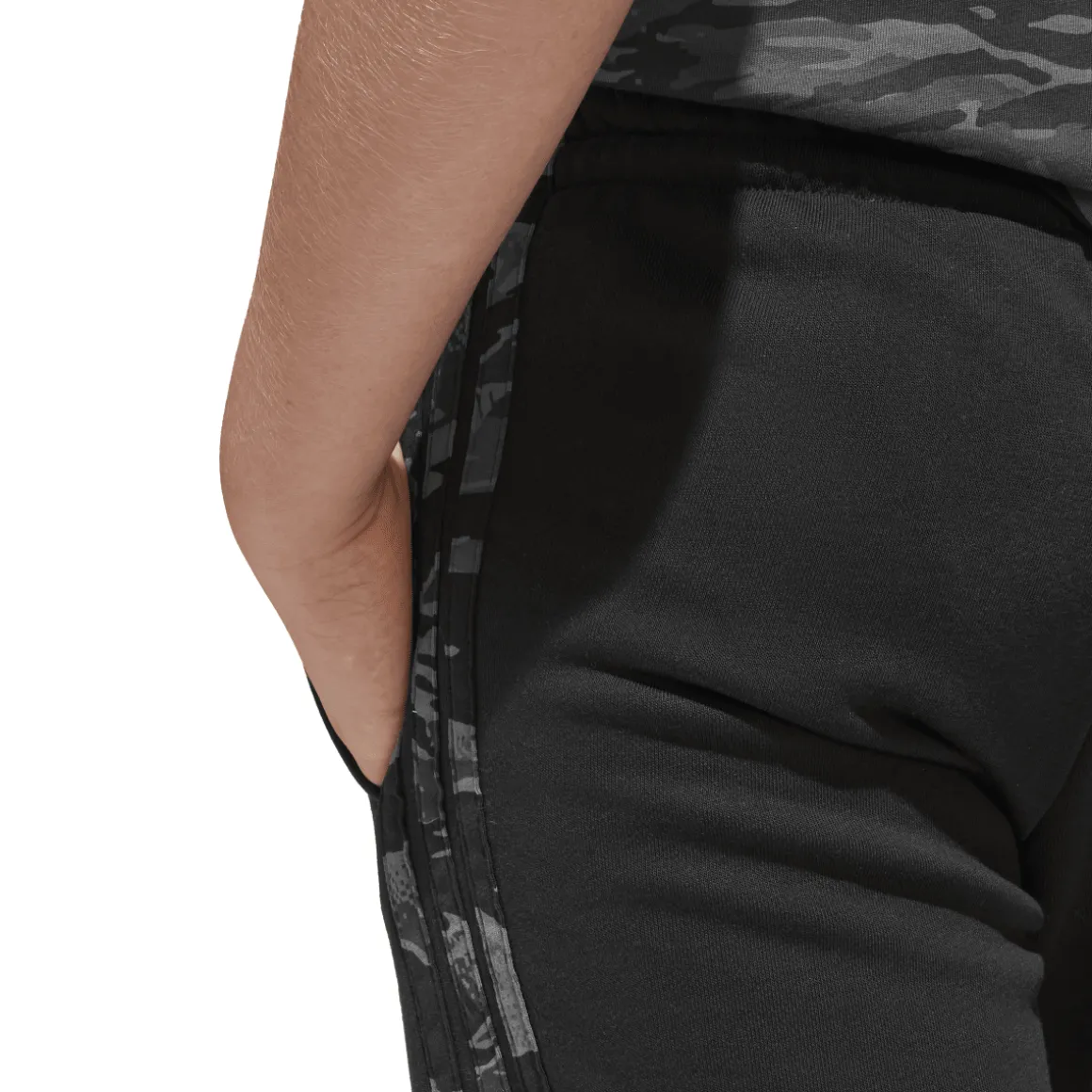 Pantaloni neri da Bambino con bande laterali J CAMO adidas