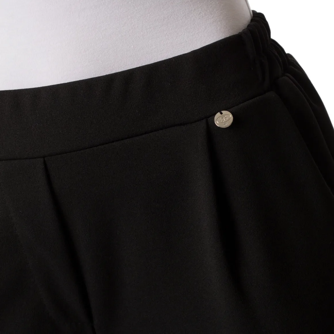 Pantaloni neri da donna con vita elasticizzata Swish Jeans