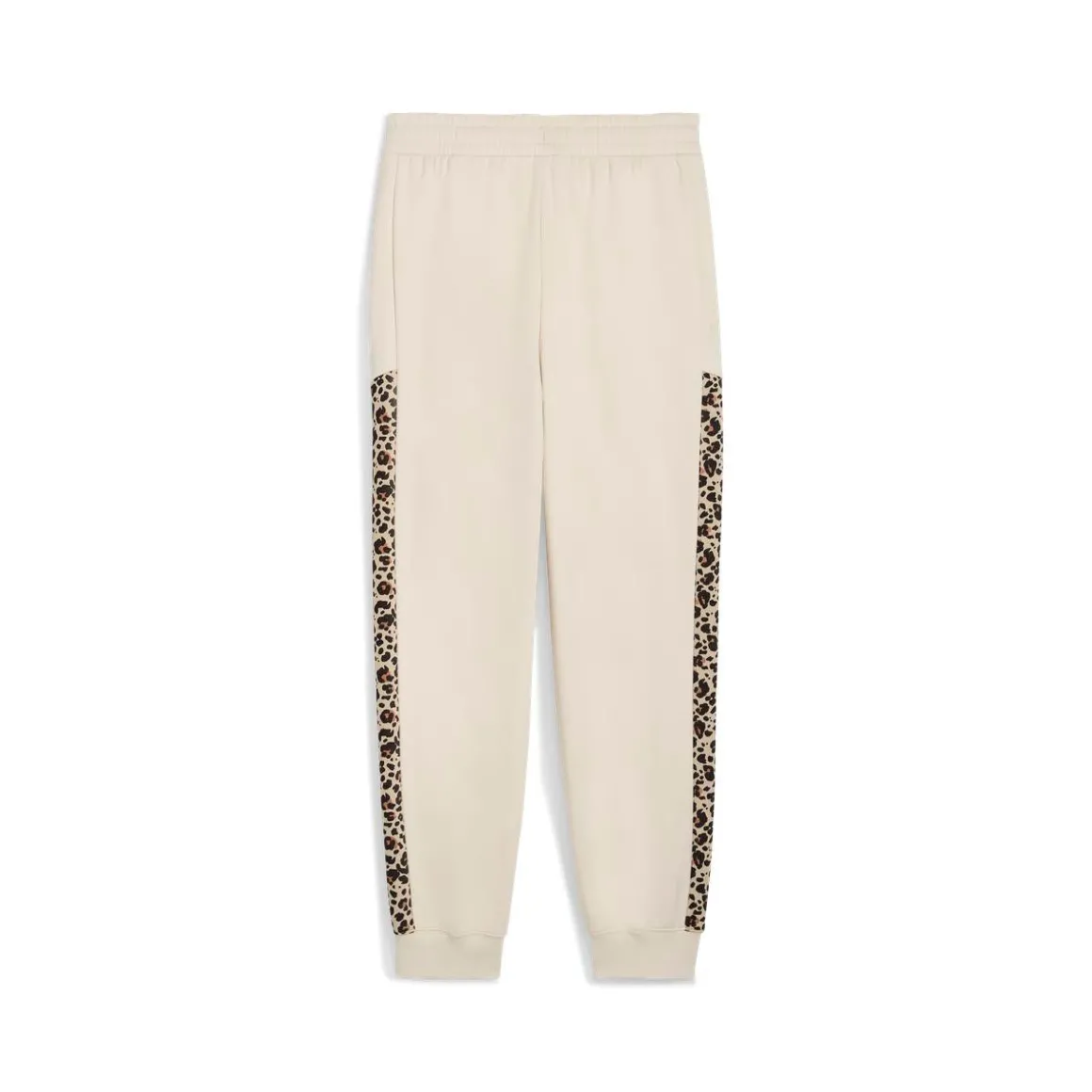 Pantaloni sportivi bianco off-white da Donna e inserti leopardati Puma