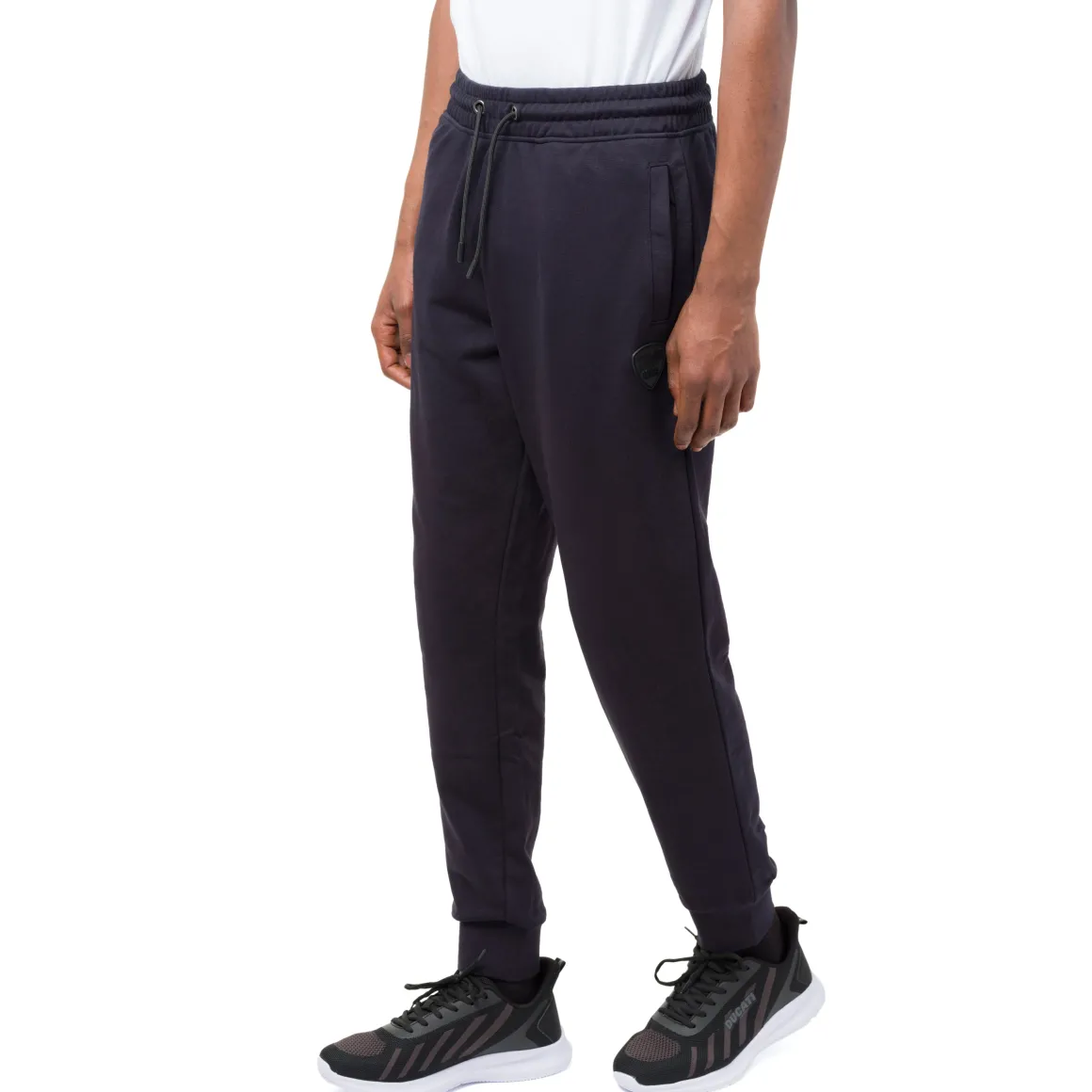 Pantaloni sportivi blu navy da Uomo con logo e vita elasticizzata Ducati Corse